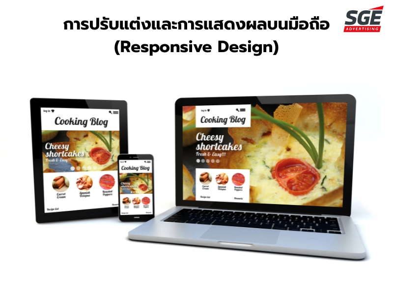 การปรับแต่งและการแสดงผลบนมือถือ (Responsive Design) การปรับแต่งและการแสดงผลบนมือถือ (Responsive Design)