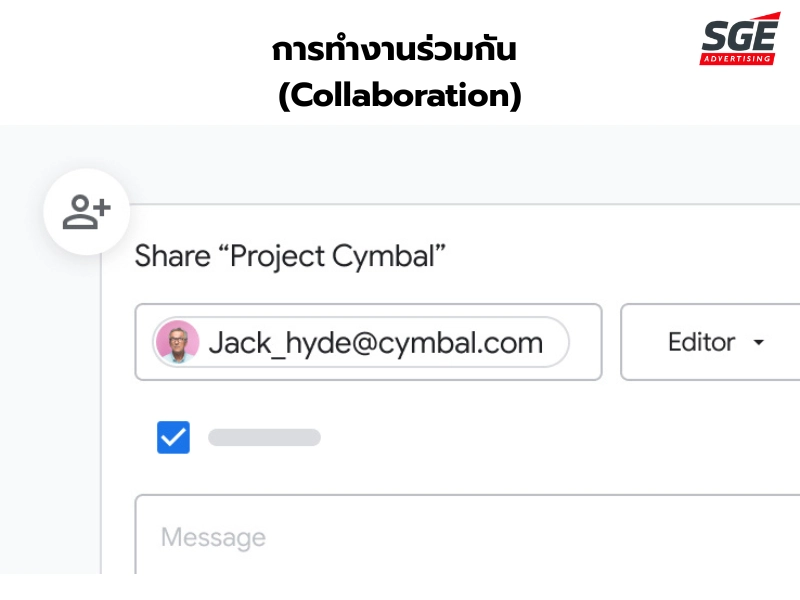 การทำงานร่วมกัน (Collaboration) การทำงานร่วมกัน (Collaboration)