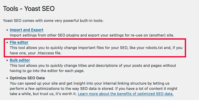 Tools-Yoast SEO