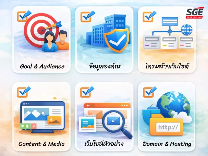 6 Checklist สิ่งที่ต้องเตรียม ก่อนจ้างทำเว็บไซต์ 6 Checklist สิ่งที่ต้องเตรียม ก่อนจ้างทำเว็บไซต์