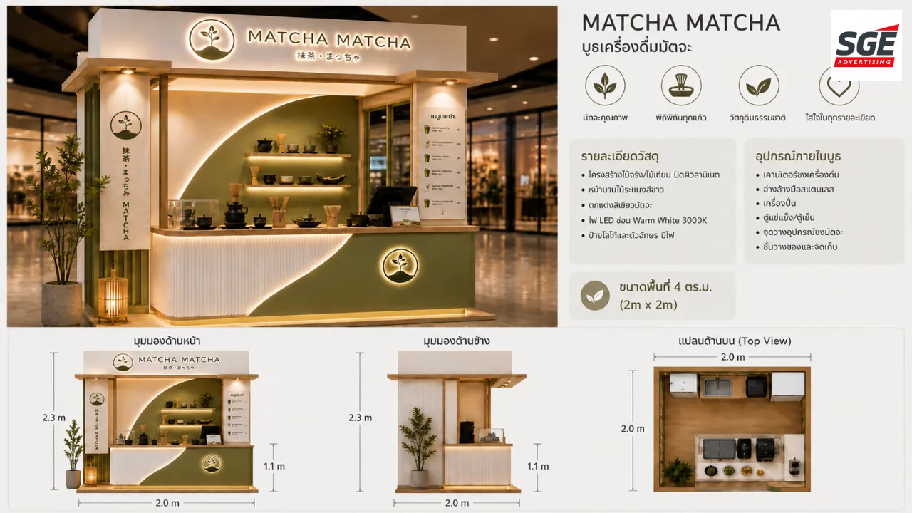 ภาพงานออกแบบบูธและโครงสร้าง 3D ด้วย ChatGPT Images 2.0