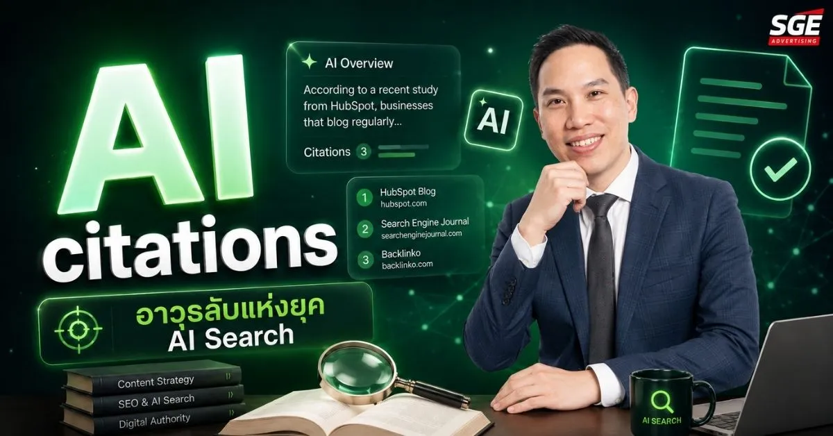 AI citations คืออะไร ทำไมเว็บคุณต้องถูก AI อ้างอิงในปี 2026?